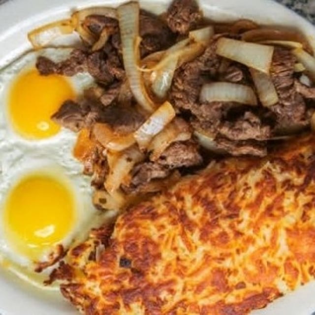 Marinated Steak & Eggs.