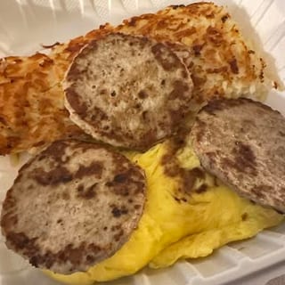 TURKEY SAUSAGE PATTY & EGGS