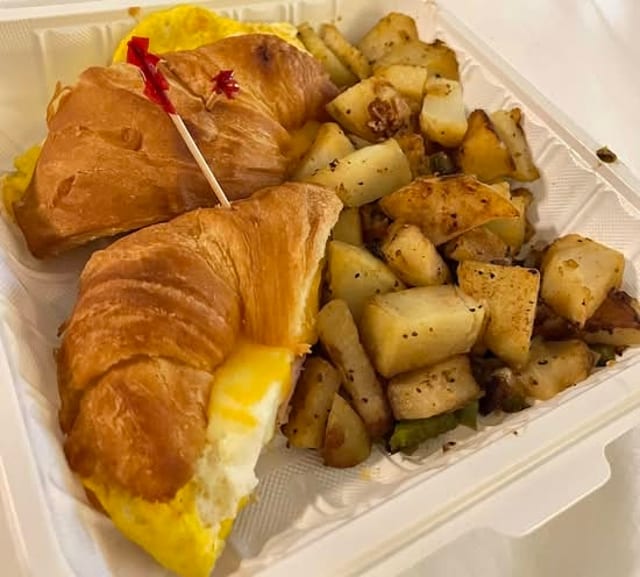 Breakfast Croissant.